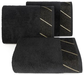 BAVLNENÝ UTERÁK EVITA10 70X140 CM ČIERNA