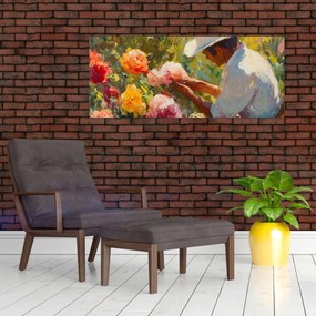 Obraz - Záhradník (120x50 cm)
