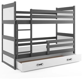 Poschodová posteľ RICO 2 - 160x80cm - Grafitový - Biely