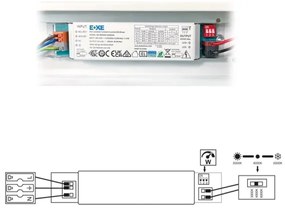 Ecolite TLSVEL4-LED40W - LED Žiarivkové svietidlo VELO LED/24/32/40W/230V biela