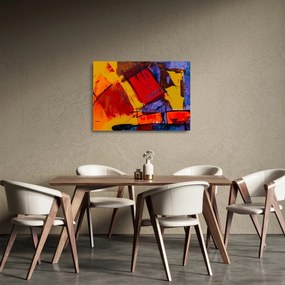 Sklenený obraz abstrakcie (70x50 cm)