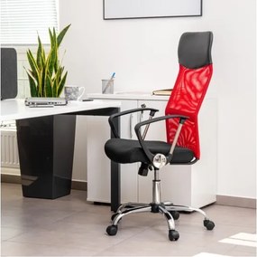 MI Kreslo LINCOLN čierno-červené