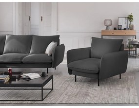 Tmavosivé kreslo Cosmopolitan Design Vienna