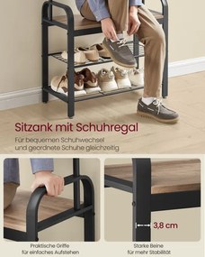 Vešiakový stojan s botníkom HSR040K02