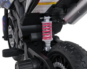 Elektrická motorka Aprilia RX modrá