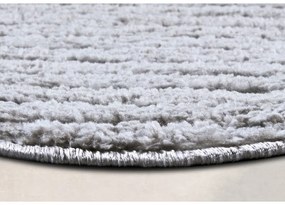 Svetlosivý okrúhly koberec ø 200 cm Panglao New York Light Grey – Elle Decoration