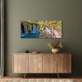 Obraz - Vstup na vodopády (120x50 cm)