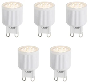 Sada 5 LED žiaroviek G9 24 mm 3 W 300 lm 2700 K