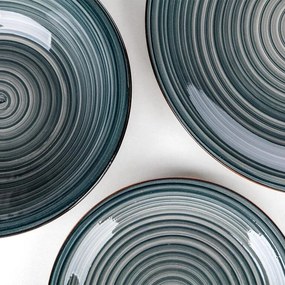 Keramická jedálenská súprava SPIRAL BLUE 30 ks