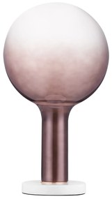 LED stmievateľná hnedá stolná lampa Nostos