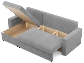Rohová rozkladacia sedačka NEO Poso sivá