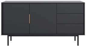 Komoda VIVALA 2D3S, čierna
