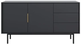 Komoda VIVALA 2D3S, čierna