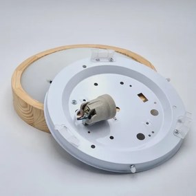 Stropné svietidlo NATURAL SLIM 1xE27/60W/230V ø 27 cm borovica