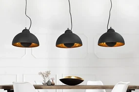 Závesná lampa Studio 3 black gold