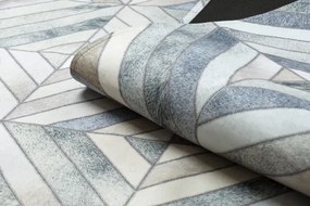 Koberec PATCHWORK 21721 béžový/sivý - imitácia kože krava, geometrický