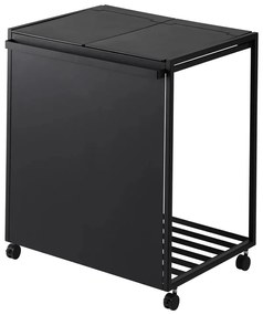 Čierny kovový odpadkový kôš na triedený odpad Tower – YAMAZAKI