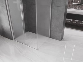 Mexen Velar, sprchový kút s posuvnými dverami 120 x 75 cm, 8mm sklo námraza, chrómová, 871-120-075-31-01