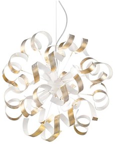 Ideal Lux - Luster na lanku VORTEX 6xE14/40W/230V pr. 53 cm zlatá/patina