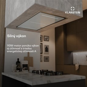 Klarstein LuxeAir digestor, 110 cm, WLAN + Bluetooth, LED, 750 m³/h, odsávanie/recirkulácia, EEC: A