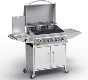 Plynový nerezový BBQ gril s bočným horákom AVENBERG VERMONT