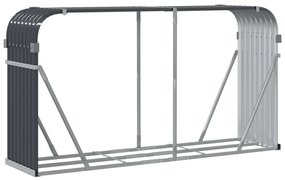 Držiak na polená antracitový 180x45x100 cm pozinkovaná oceľ