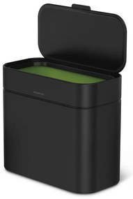 Matne čierna nádoba na kompostovateľný odpad 4 l – simplehuman