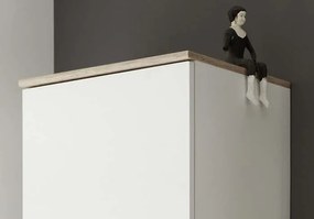 Predsieňová zostava Lift, dub/biela