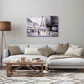 Obraz - Olejomaľba, Paríž (90x60 cm)