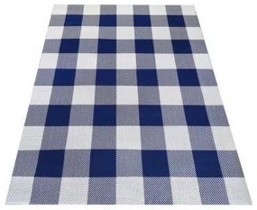 Kvalitný koberec s károvaným vzorom