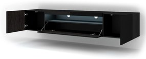 TV stolík/skrinka Aurora 200 (čierny lesk) (LED). Vlastná spoľahlivá doprava až k Vám domov. 1057712