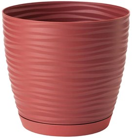 Sahara Petit okrúhly s podstavcom 11 cm červená