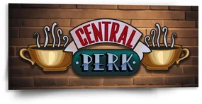 Sablio Obraz Seriál Priatelia CENTRAL PERK Tehly - 110x50 cm