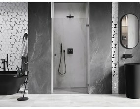 Mexen, Mexen Lunar-B výklopné pravé sprchové dvere 95 cm, transparentné, pištoľový kov - 832-095-000-95-00-P