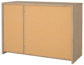 Biela/v prírodnej farbe komoda v dekore duba 119x84x48 cm Next – Tvilum