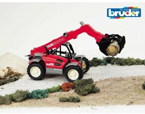 Bruder 2125 Konštrukčné vozidlá - Manitou MLT 633 nakladač s teleskopickým ramenom, 1:16​