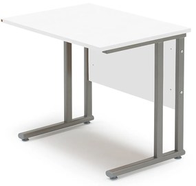 Prídavný kancelársky pracovný stôl FLEXUS, 800x600 mm, biela