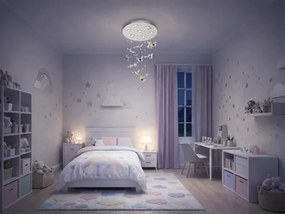 LED krištáľové stropné svietidlo MURU LED/24W/230V pr. 40 cm lesklý chróm + DO