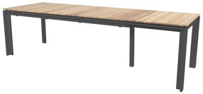 Optimum Teak rozťahovací jedálenský stôl antracit 220-340 cm