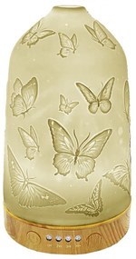 Aroma Diffuser ? 9x17 Cm White Porcelain Butterflies - Home deco
