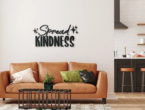 drevko Drevená nálepka Spread kindness Rozmer obrazu: 20,5 x 42,5 cm, Farba dekorácie: Čierna