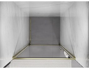 Mexen Exo, výklopné sprchové dvere 85 cm, číre sklo, zlatá, 817-085-000-50-00