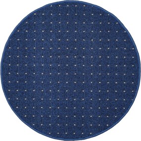 Condor Carpets, Kusový koberec Udinese modrý kruh, 100x100 (priemer) kruh, šedá, chodba / predsieň