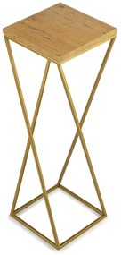 STOJAN NA KVETINÁČ LOFT7 70X24X24 CM ZLATÁ/HNEDÁ