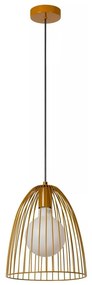 Lucide 74417/01/44 - Luster na lanku MACARONS 1xE27/40W/230V pr. 24,5 cm žltá