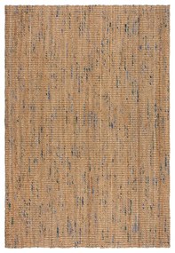 Ručne tkaný jutový koberec v modro-prírodnej farbe 120x170 cm Jute Boucle Blue – Flair Rugs
