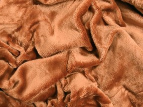 XPOSE® Mikroplyšová plachta Exclusive - terakotová 140x200 cm