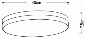 Lucide 79111/40/30 - LED Kúpeľňové svietidlo BISKIT LED/36W/230V IP44 čierna