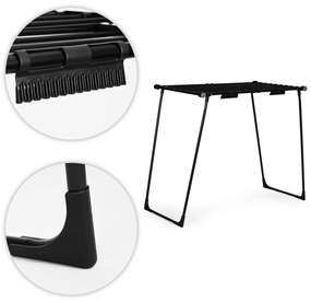 ModernHome Teleskopický sušiak na bielizeň 19-metrový - čierny