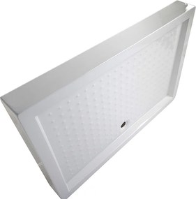 BPS-koupelny Obdĺžniková akrylátová sprchová vanička SXL03F WH 130x80 biela